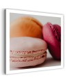 Canvas prints idea for the kitchen - Three colourful macarons | FEEBY