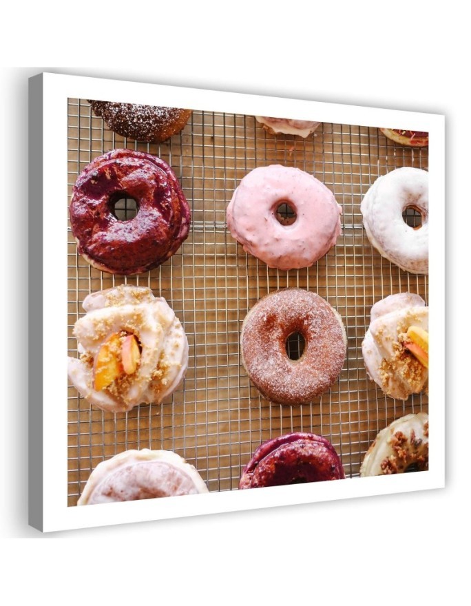 Leinwandbild modern - Leckere Donuts | Feeby