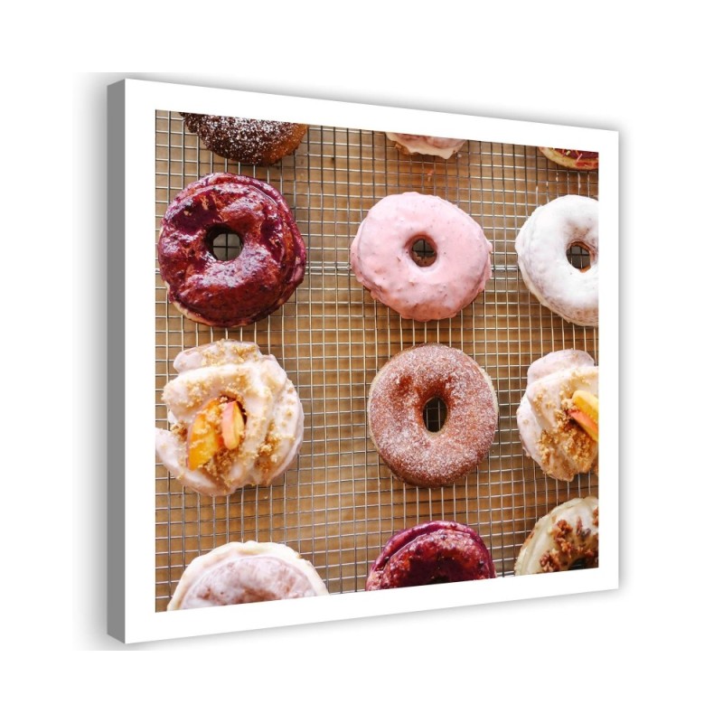 Leinwandbild modern - Leckere Donuts | Feeby