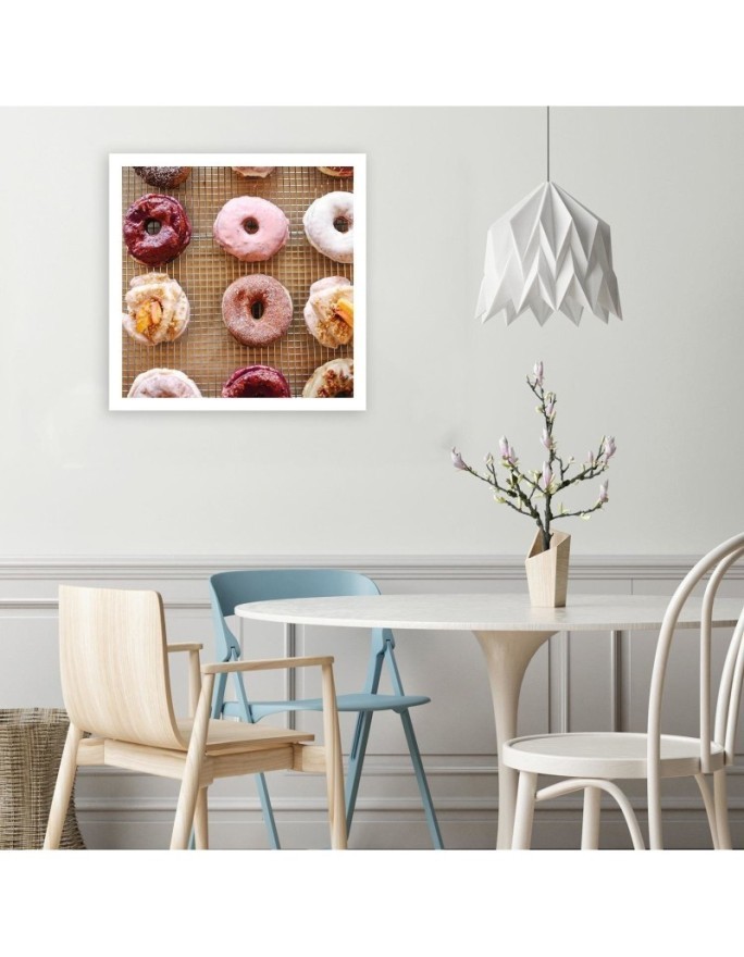 Decorative print Canvas prints - Colourful donats for the kitchen | FEEBY