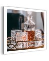 Obraz canvas do kuchni nowoczesny - Whisky karafka szklanki | FEEBY