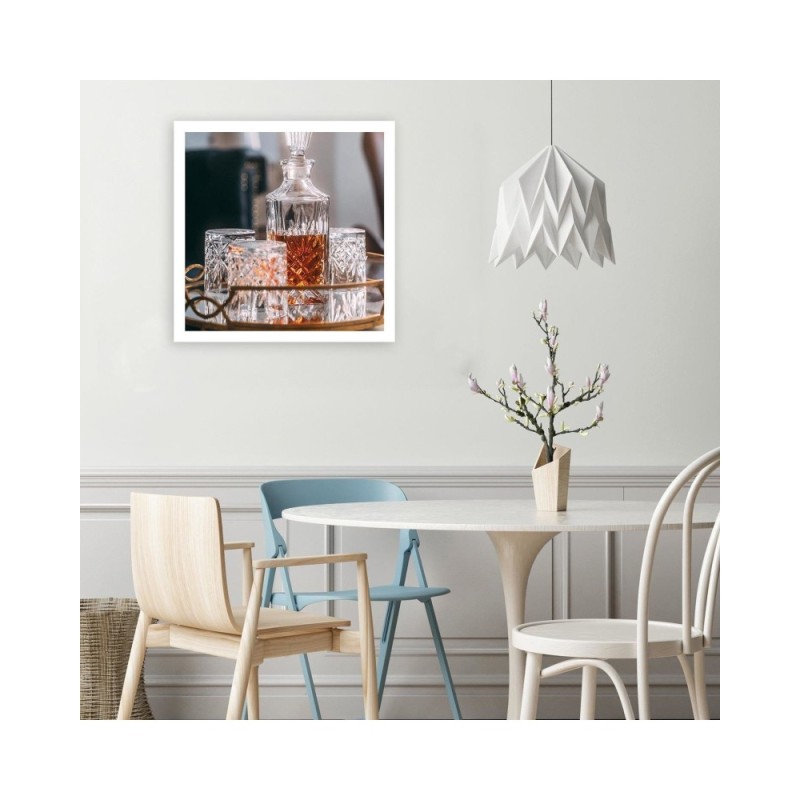 Modernes Wandbild - Whisky Dekanter und Gläser | Feeby