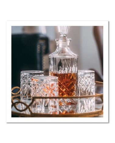 Modernes Wandbild - Whisky Dekanter und Gläser | Feeby