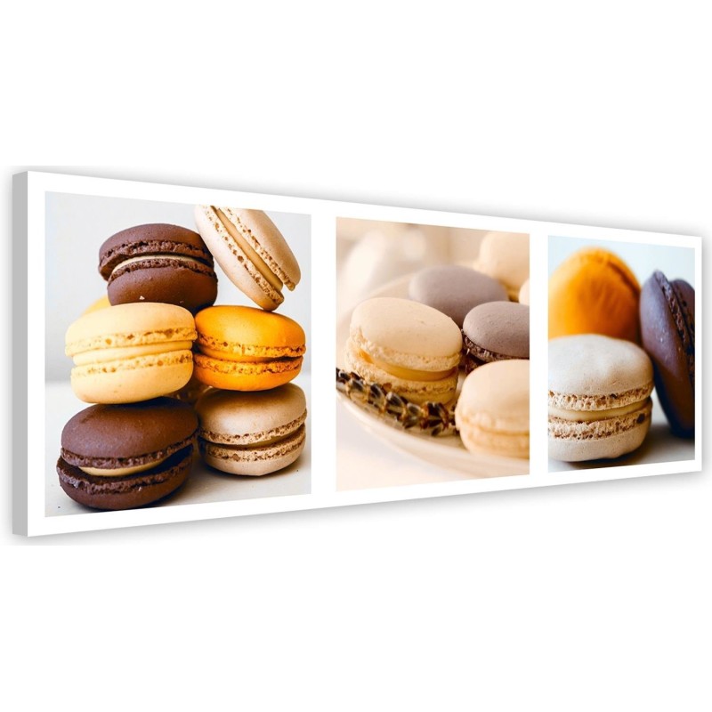 Bild auf Leinwand - Dessert-Macarons - Satz | Feeby