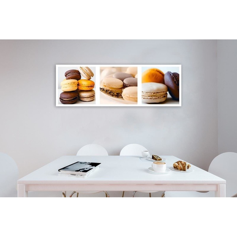 Bild auf Leinwand - Dessert-Macarons - Satz | Feeby