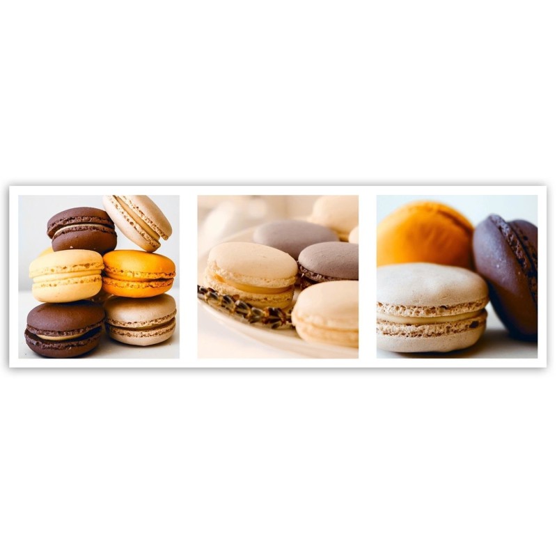 Bild auf Leinwand - Dessert-Macarons - Satz | Feeby