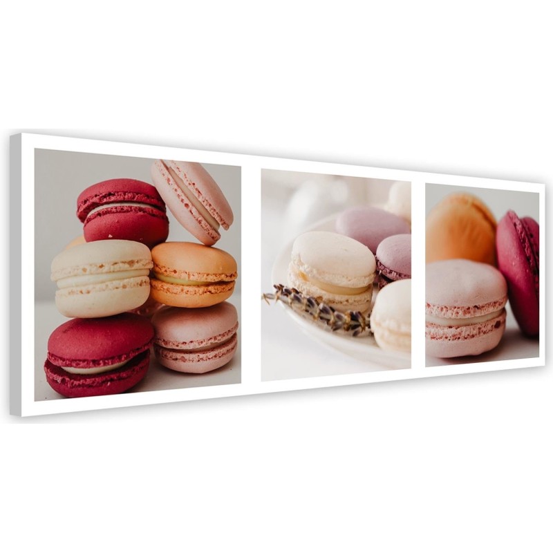 Leinwandbild modern - Süße Macarons - Set | Feeby