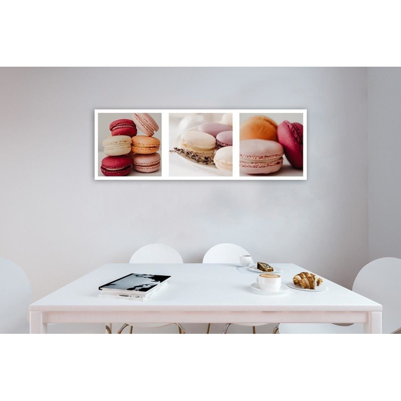 Leinwandbild modern - Süße Macarons - Set | Feeby