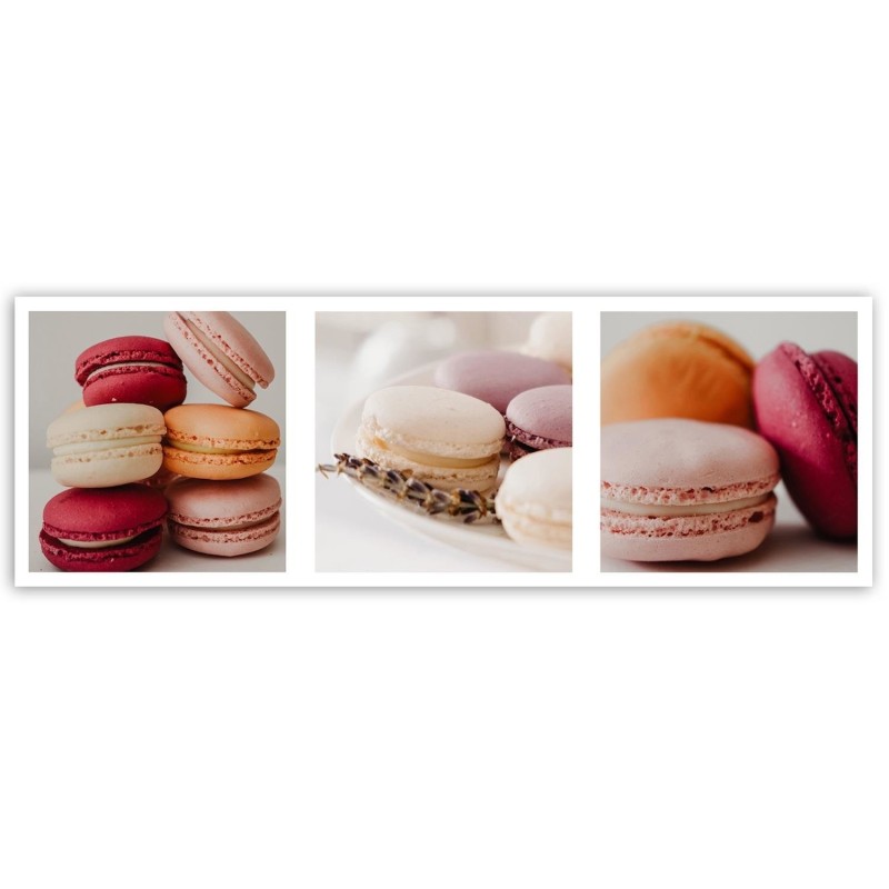 Leinwandbild modern - Süße Macarons - Set | Feeby