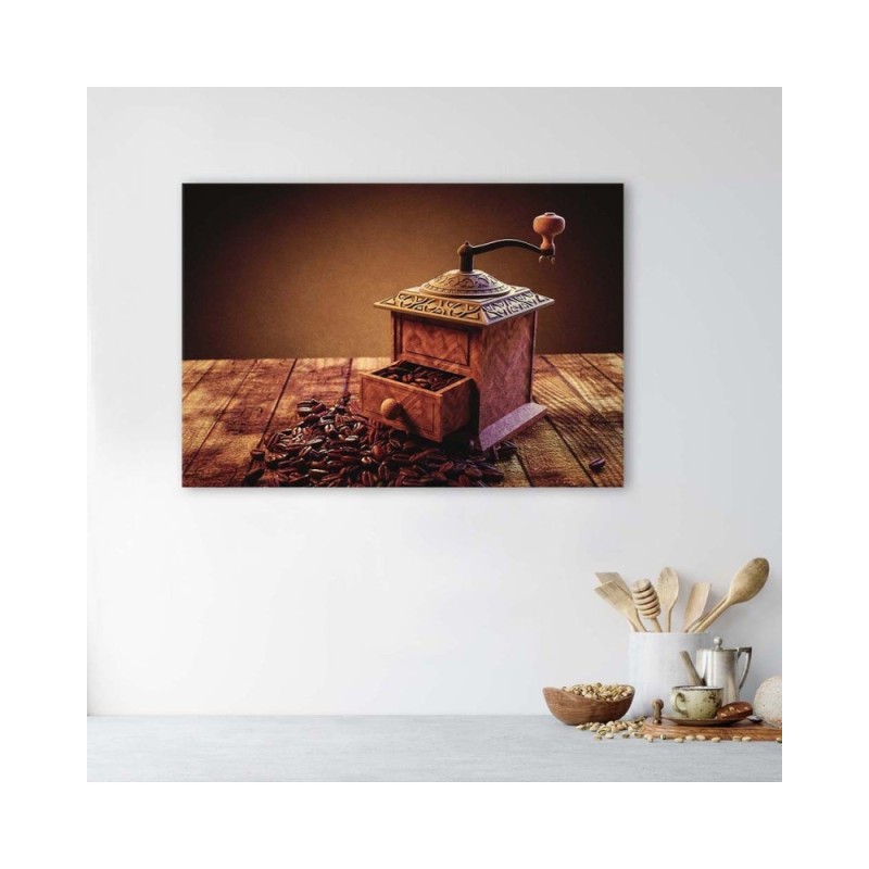 Wandbild für Wohnzimmer - Kaffeemühle | Feeby