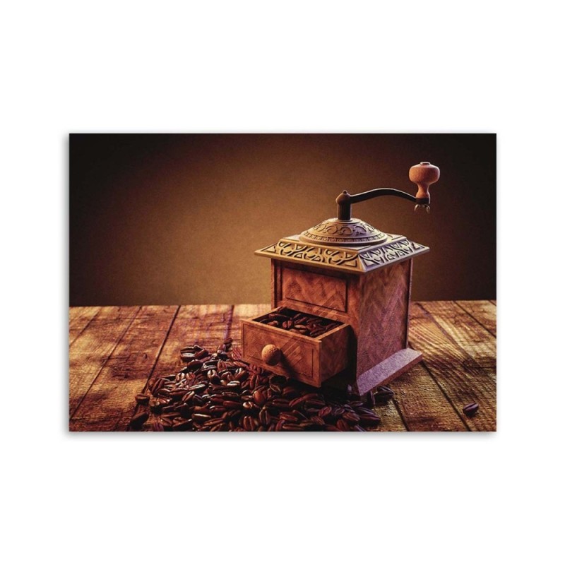 Wandbild für Wohnzimmer - Kaffeemühle | Feeby