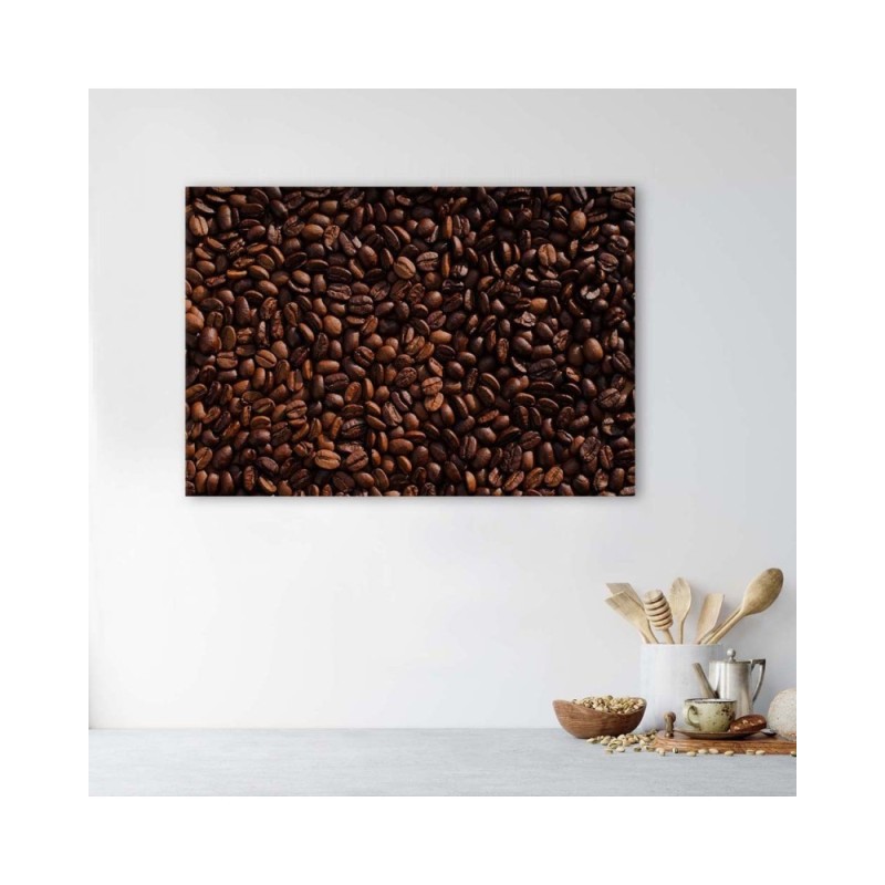 Dekoratives Leinwandbild - Kaffeebohnen | Feeby