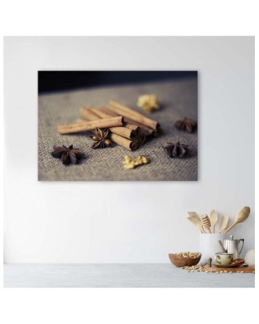 Leinwandbild - Zimtstangen zur Dekoration | Feeby