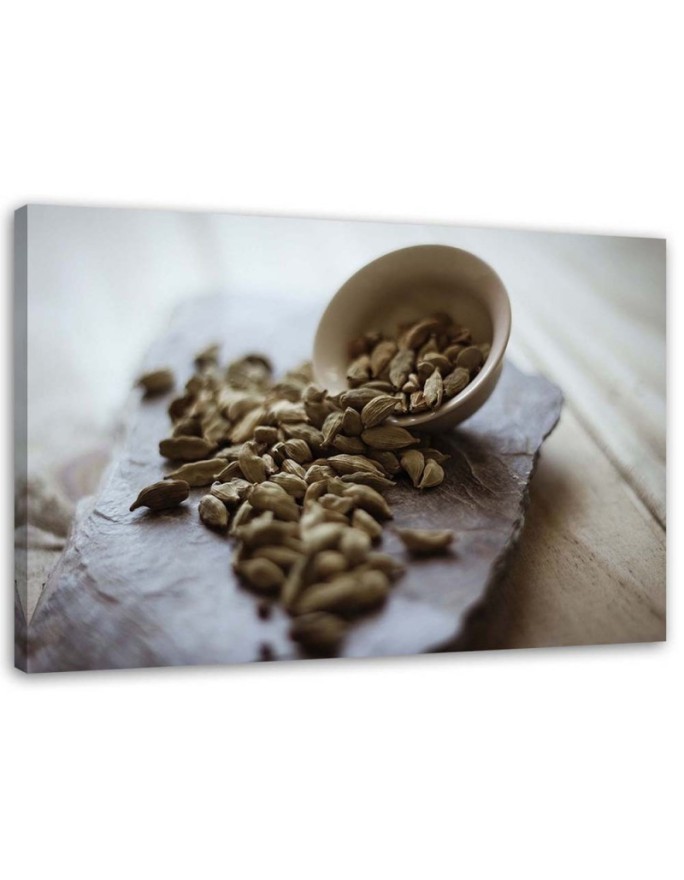 Leinwandbild - Küchengewürze - Kardamom | Feeby