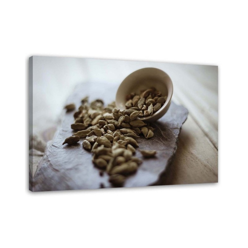 Leinwandbild - Küchengewürze - Kardamom | Feeby