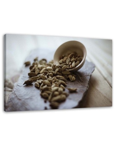 Designer Canvas paintings for the kitchen - Spices for the kitchen cardamom | FEEBY
