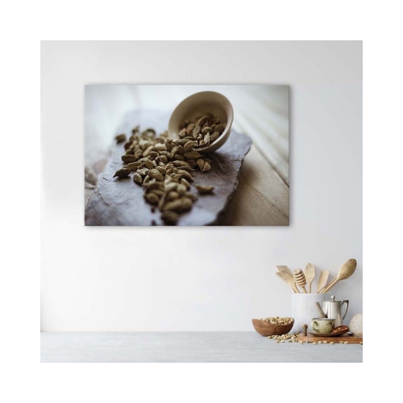 Leinwandbild - Küchengewürze - Kardamom | Feeby