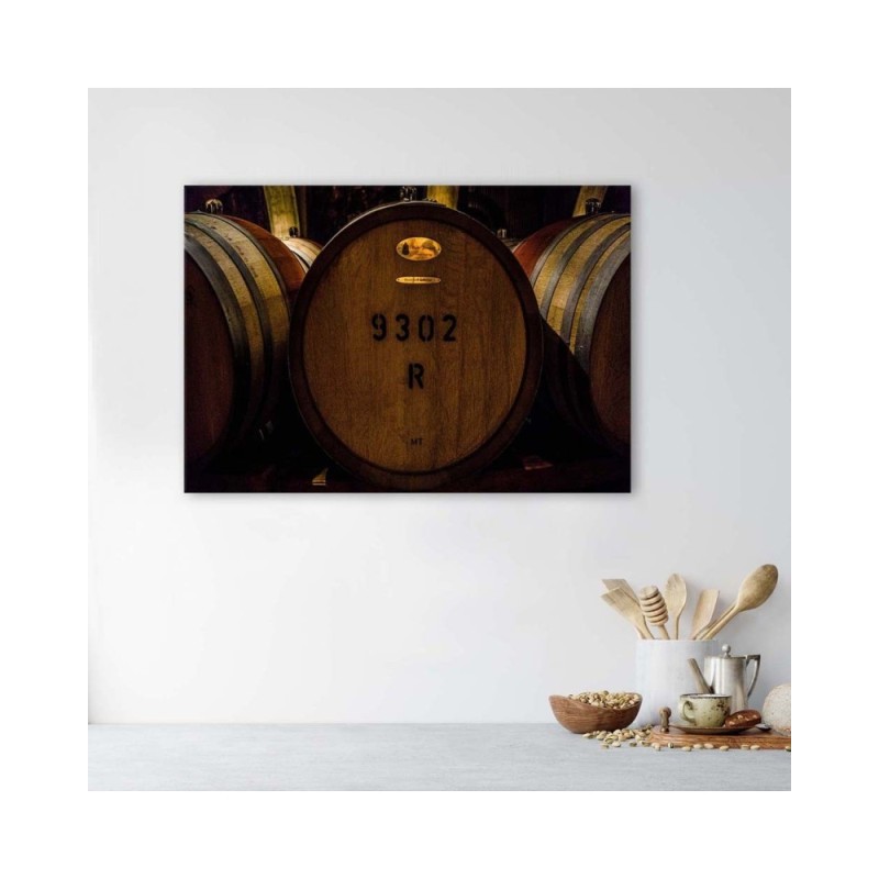 Bild auf Leinwand - Weinfässer | Feeby