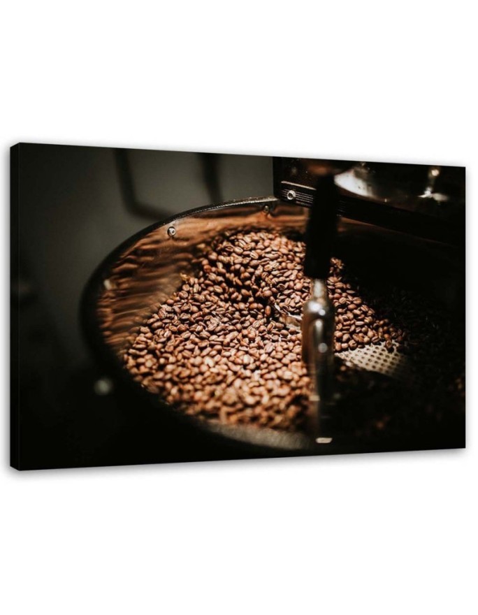 Leinwandbild modern - Mahlen von Kaffeebohnen | Feeby