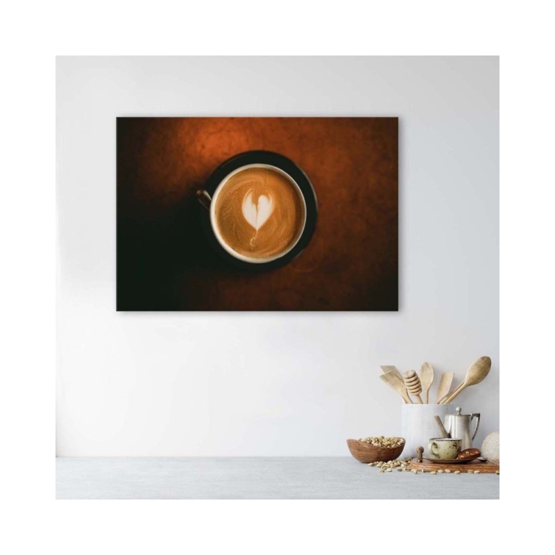 Leinwandbild - Eine Tasse Kaffee | Feeby