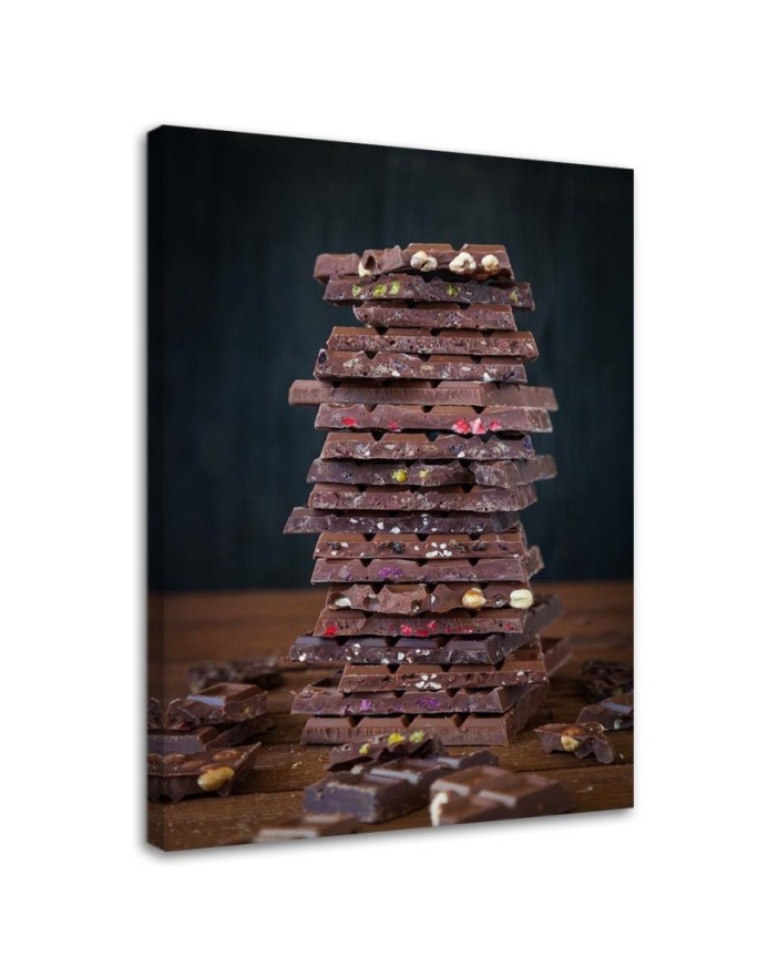 Bild auf Leinwand - Turm aus Schokolade | Feeby