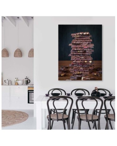 Bild auf Leinwand - Turm aus Schokolade | Feeby