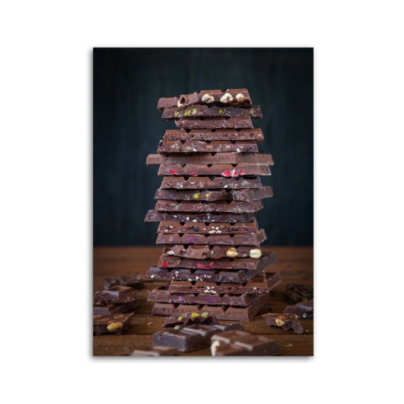 Bild auf Leinwand - Turm aus Schokolade | Feeby