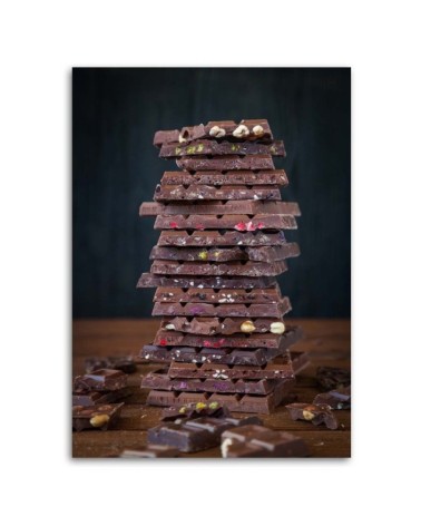Bild auf Leinwand - Turm aus Schokolade | Feeby