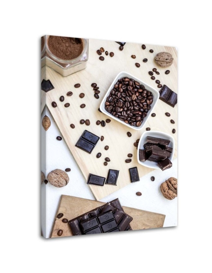 Leinwandbild - Kaffee-Chaos | Feeby