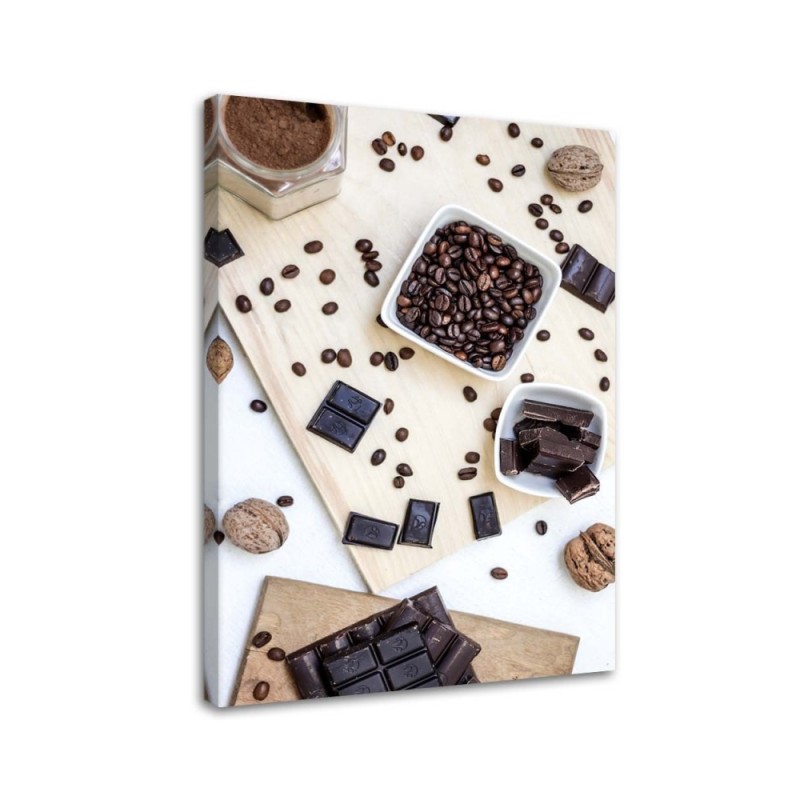 Leinwandbild - Kaffee-Chaos | Feeby