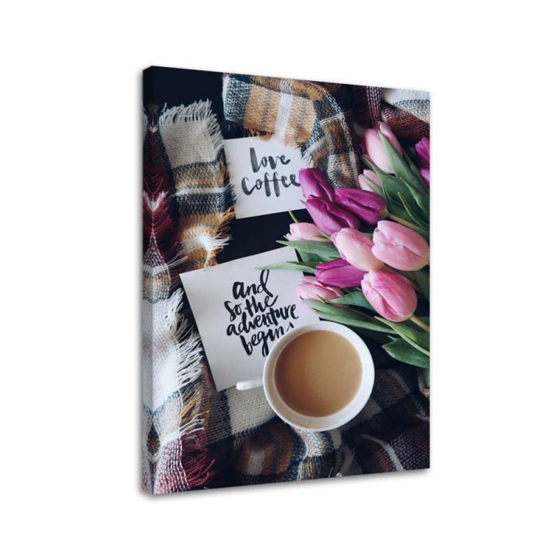 Modernes Wandbild - Kaffeevormittag | Feeby