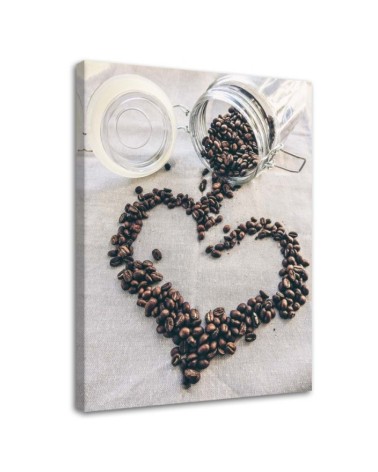 Wall painting for kitchen - Coffee heart love | FEEBY