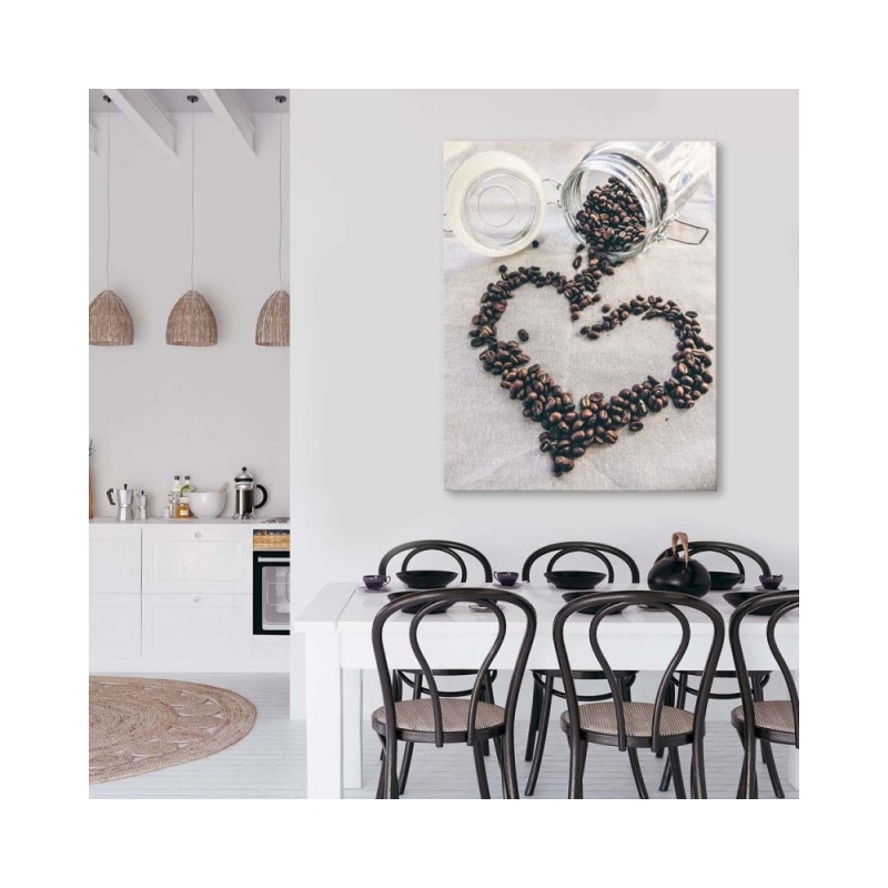 Leinwanddruck - Kaffee-Liebe | Feeby