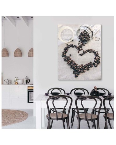 Leinwanddruck - Kaffee-Liebe | Feeby