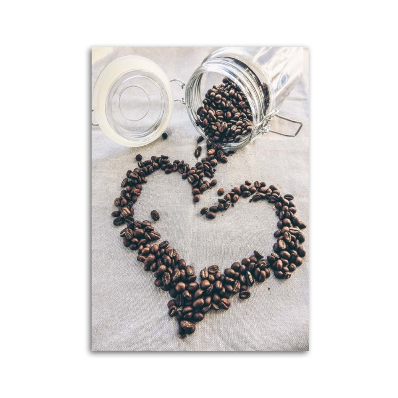 Leinwanddruck - Kaffee-Liebe | Feeby