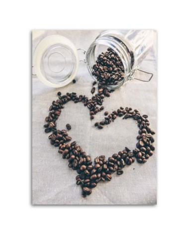 Leinwanddruck - Kaffee-Liebe | Feeby