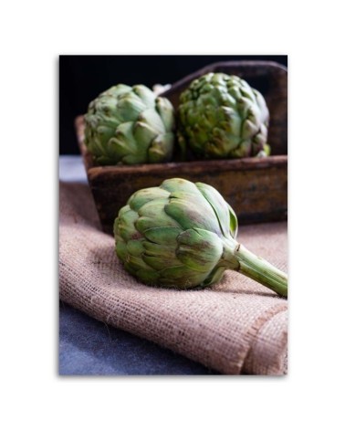Bild auf Leinwand - Frische Artischocken | Feeby