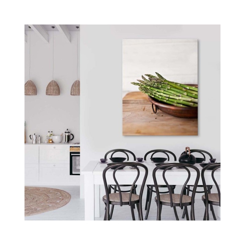 Leinwandbild - Grüner Spargel | Feeby