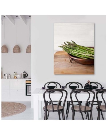 Leinwandbild - Grüner Spargel | Feeby