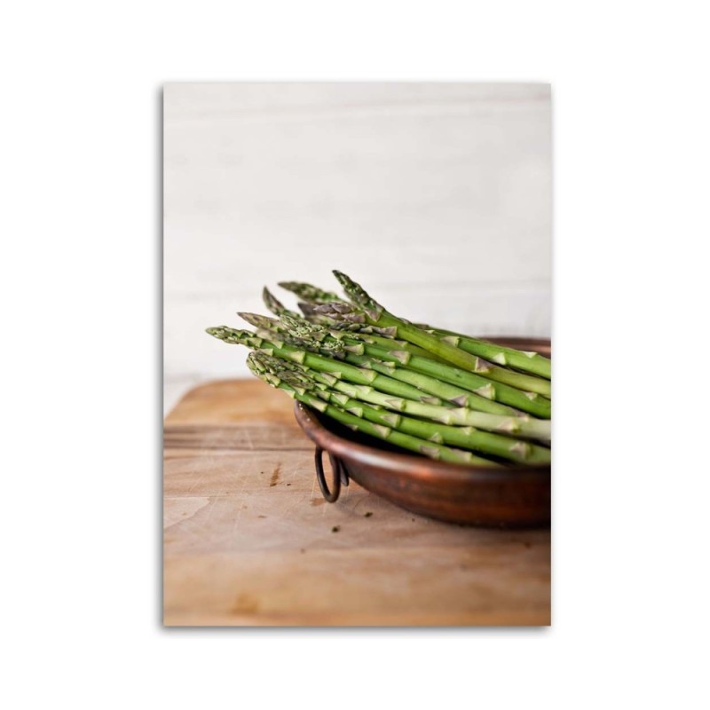 Leinwandbild - Grüner Spargel | Feeby