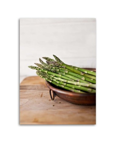 Leinwandbild - Grüner Spargel | Feeby