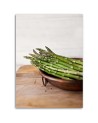 Wall art painting for the kitchen - Green asparagus | FEEBY