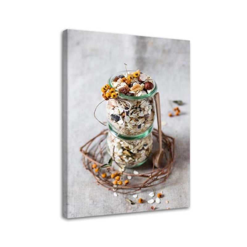 Bild auf Leinwand - Haferflocken | Feeby
