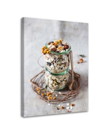 Bild auf Leinwand - Haferflocken | Feeby