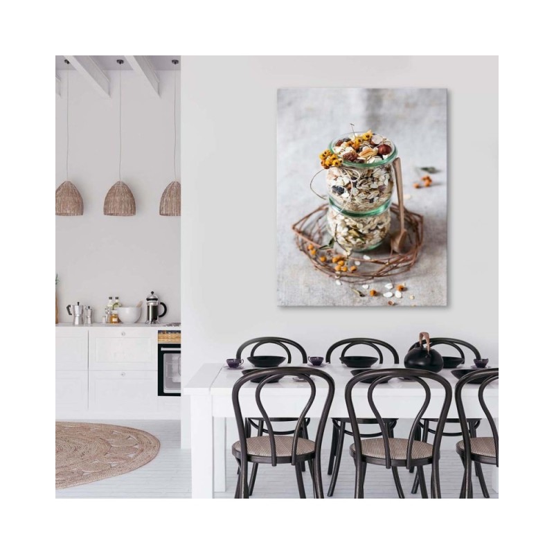 Bild auf Leinwand - Haferflocken | Feeby