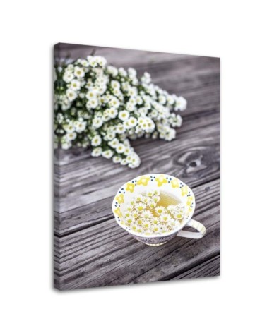 Canvas painting for the kitchen - Chamomile infusion | FEEBY