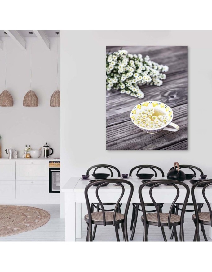 Canvas painting for the kitchen - Chamomile infusion | FEEBY