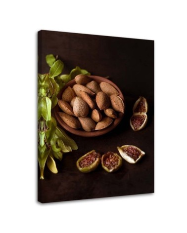 Bild auf Leinwand - Geschälte Mandeln | Feeby