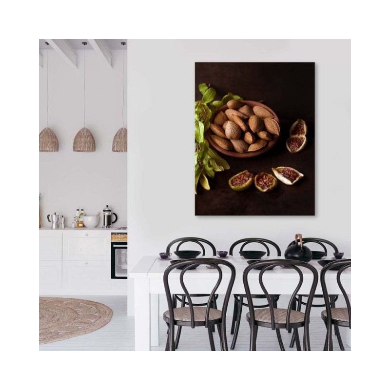 Bild auf Leinwand - Geschälte Mandeln | Feeby