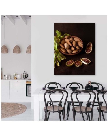 Bild auf Leinwand - Geschälte Mandeln | Feeby